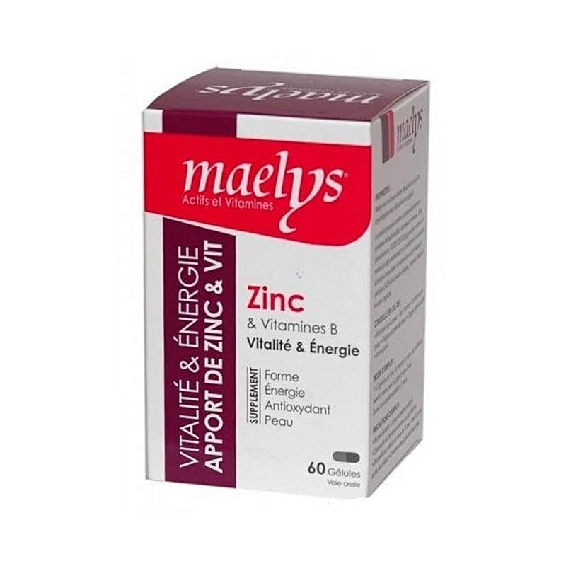 MAELYS Zinc et Vitamines B 60 Gélules MAELYS Zinc et Vitamines B 60 Gélules