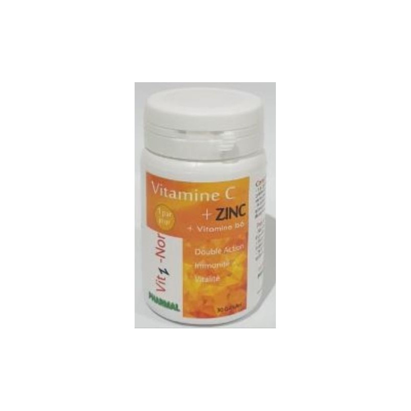 PHARMAL VITAMINE C ZINC VIT B6 30 Gélules PHARMAL VITAMINE C ZINC VIT B6 30 Gélules