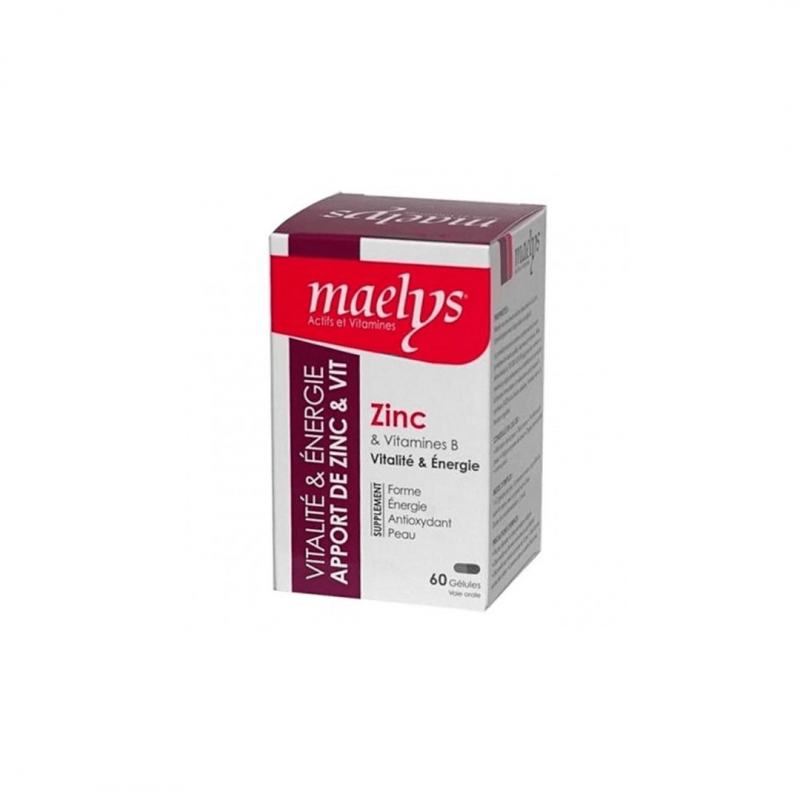 MAELYS ZINC Vitamines B 30 GELULES MAELYS ZINC Vitamines B 30 GELULES