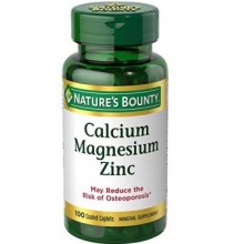 NATURE'S BOUNTY Calcium-Magnesiuim-Zinc 100 Caplets