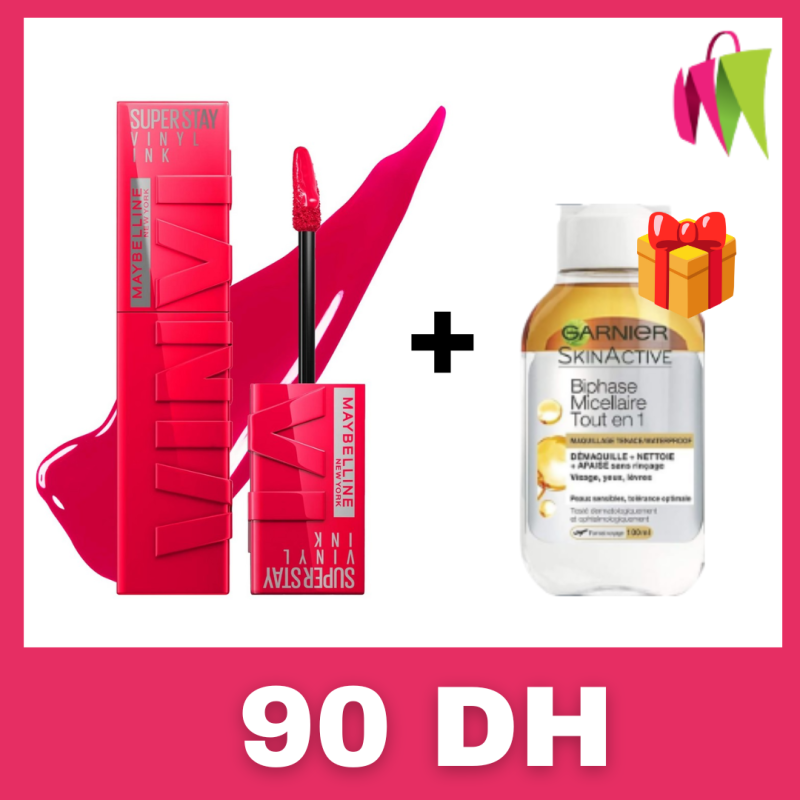 OFFRE MAYBELLINE  SUPERSTAY N45 Capricious avec GARNIER Eau micellaire 100 ML OFFERT