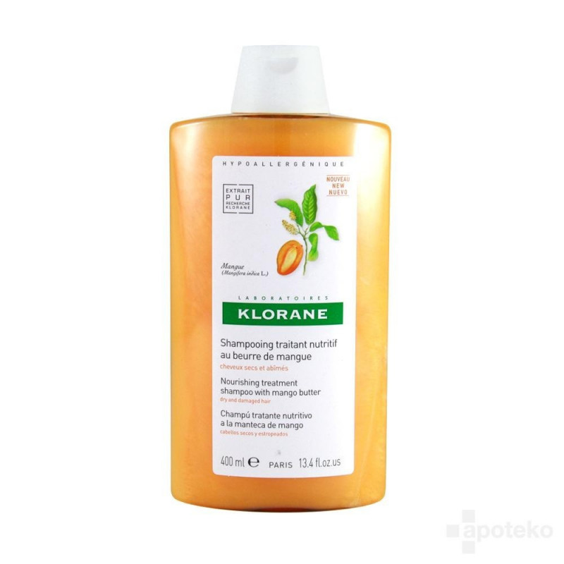 KLORANE BEURRE DE MANGUE  Shampooing  Nutritif